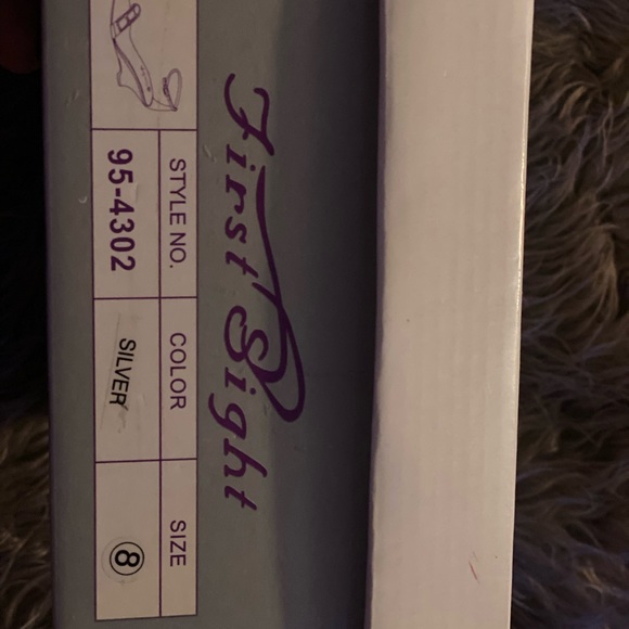 First Sight wedge silver sandal with bling size 8 - Picture 3 of 7